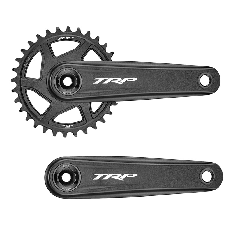 TRP – EVO 7 Alloy DH Crankset|TRP Aluminum Crank (CK-8070), 165mm/ 83 (DH),  Sandblasted Black