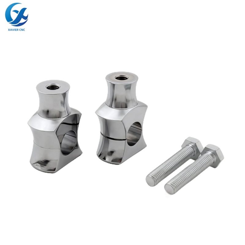 CNC Machining Service Customized Handlebar Clamp Risers for Dirt Bike ATV Quad