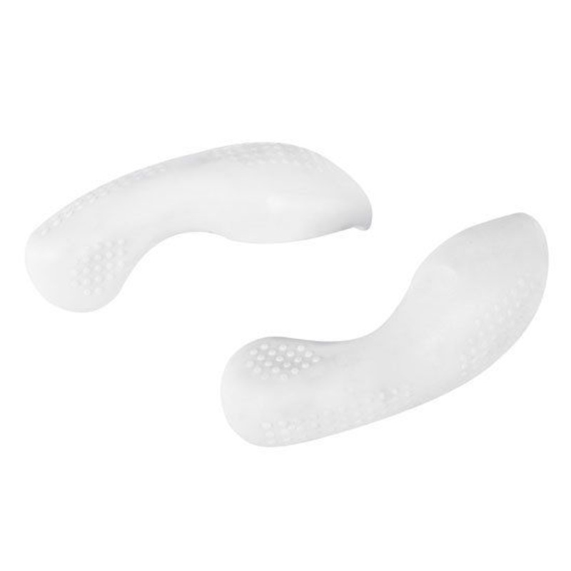 STUBBY SKI TYPE BAR ENDS RALEIGH RSP WHITE SOFT RUBBER SUIT MOST BIKES RBE040W