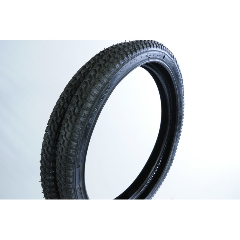 PAIR (2) OLD SCHOOL BMX 20 x 1.75 (406  47) SNAKE BELLY BMX BIKE TYRES BLACK