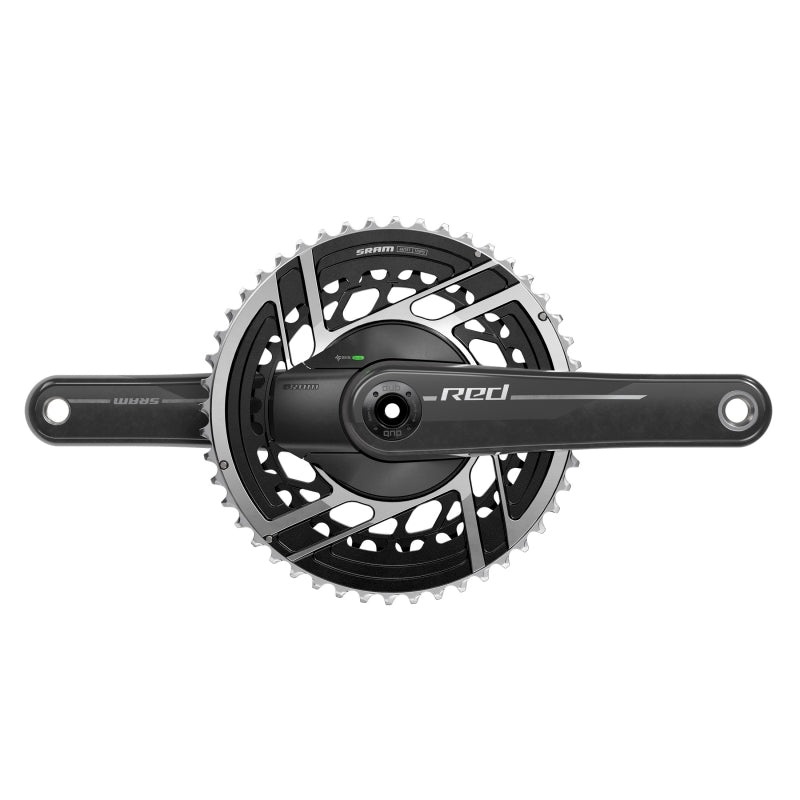 SRAM RED AXS Power Meter Crankset – 170mm 2x 12-Speed 50/37t 8-Bolt Direct Mount DUB Spindle Interface Natural Carbon E1