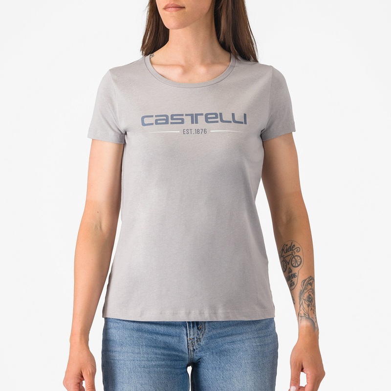 T-Shirt donna Castelli ’76 – Grigio