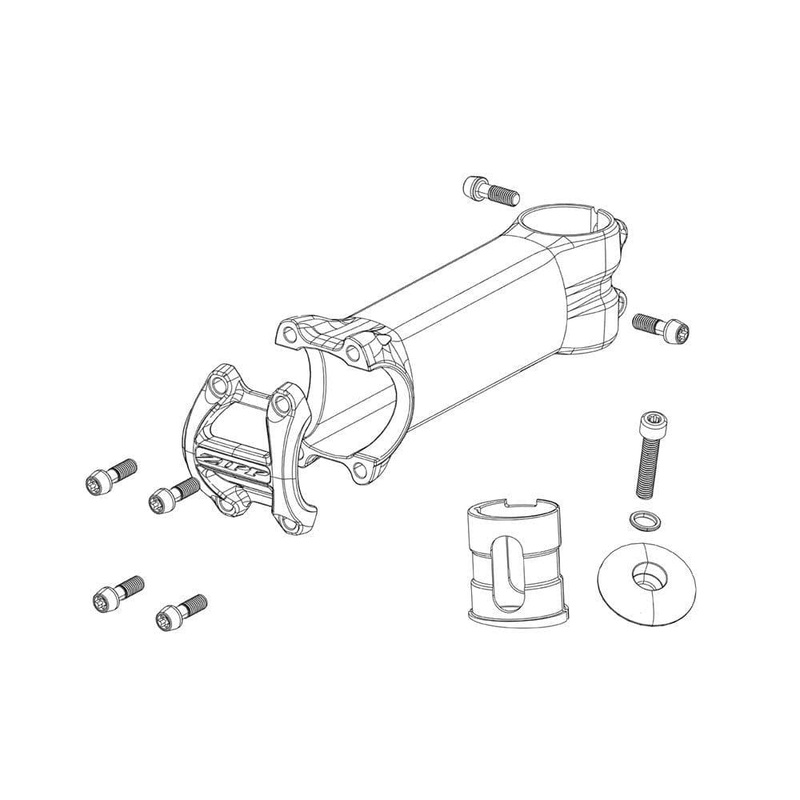 Zipp Spare – Stem Bolt Kit Service Course Steel Black B1: