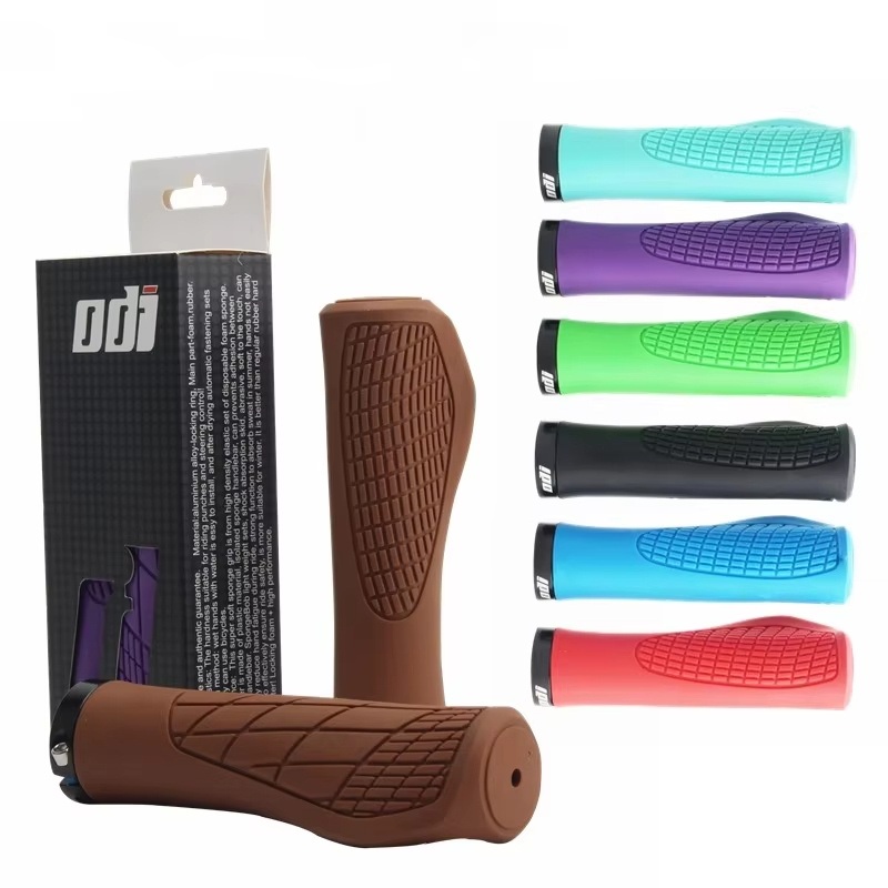 Bicycle Rubber Handlebar Cover Grips Lockable Non-Slip Shock Absorbing Folding Bike Grips