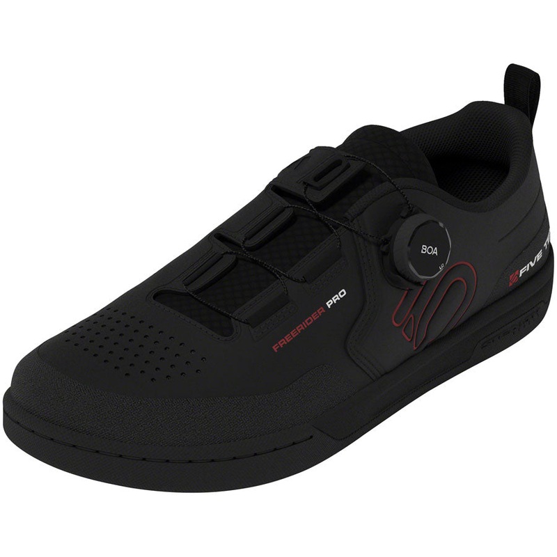 Five Ten Freerider Pro BOA Flat Shoes – Men’s Core Black/Red/FTWR White 8