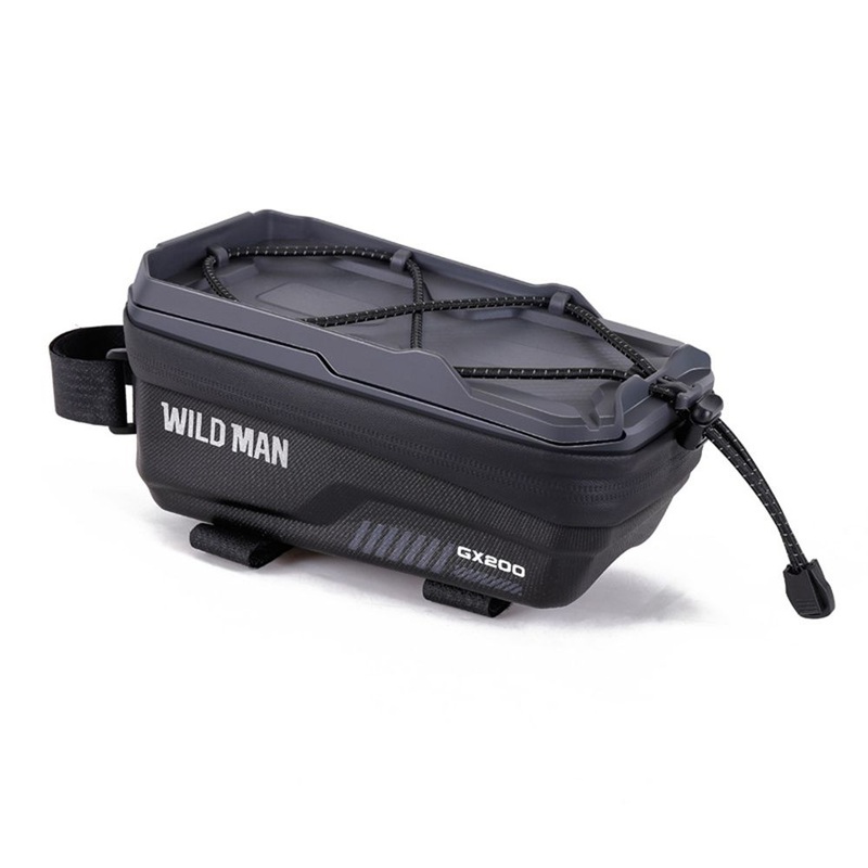 Wild Man Gx200 Mountain Bike Frame Bag – 1L Hard Shell EVA, Grey
