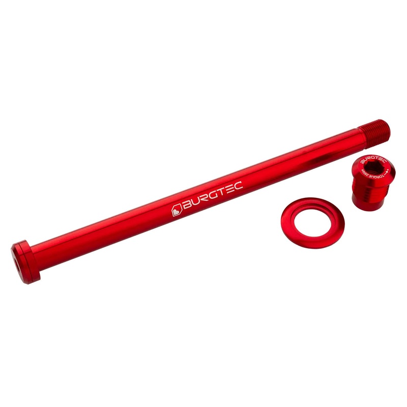 Burgtec Trek 184.5mm Rear Axle Race Red