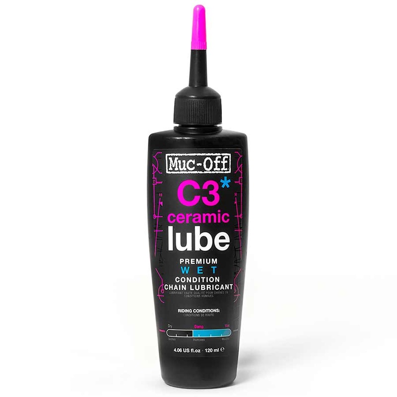 Muc-Off C3 Wet Ceramic Bike Chain Lube – 120ml Drip
