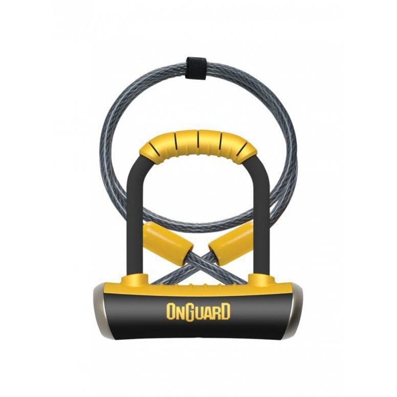 OnGuard Pitbull Mini DT Lock – Black/Yellow – 140mm