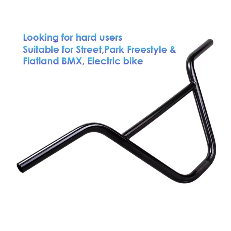 Funsea Bicycle Handlebar Winding BMX Bars Handle Bar Chromoly 4130 Butted Tube Post Heat Treatment 9 Inch Bmxs Piezas Height 9.5
