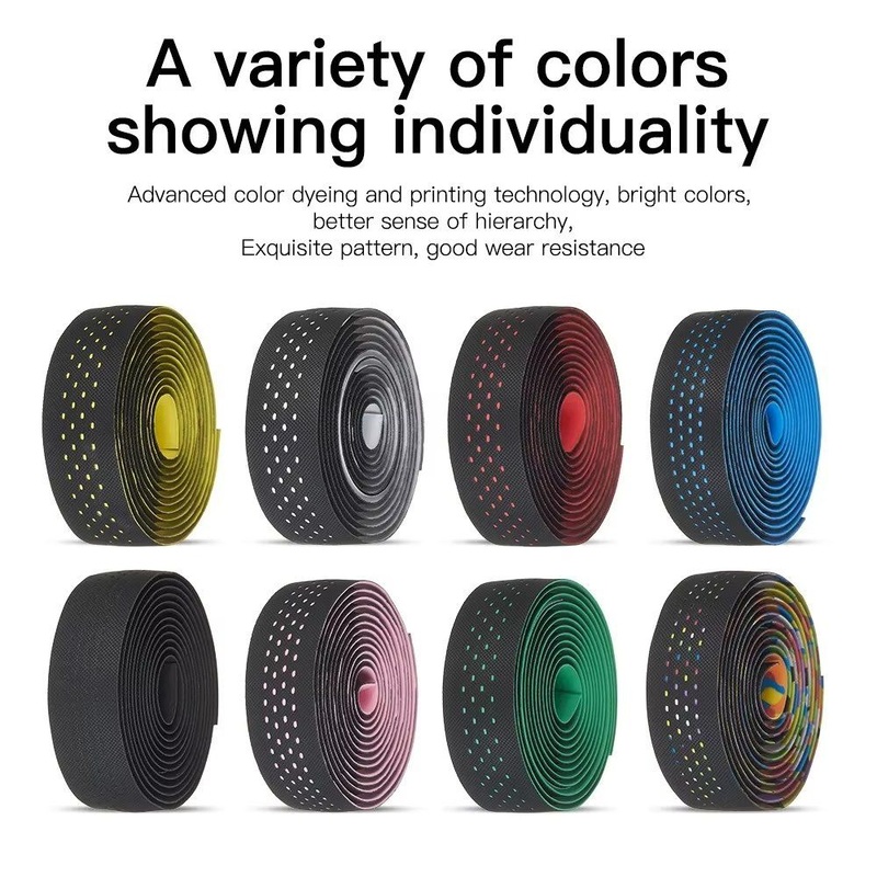 Motsuv Soft Road Bike Handlebar Tape Anti-Vibration Breathable Anti-Slip Wrap for Bicycle Handlebar Grips & Tape
