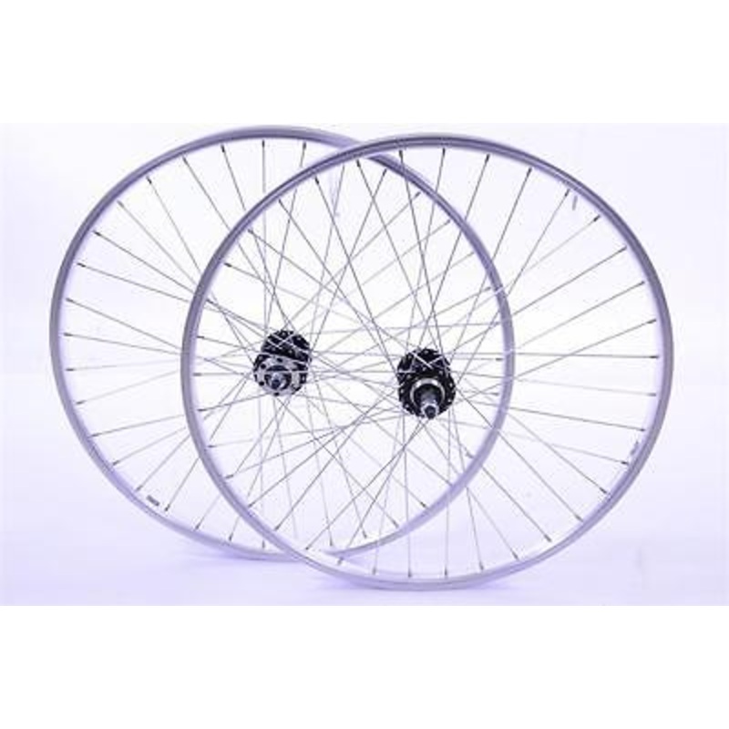 PAIR 26 MTB WHEELS DISC BRAKE HUBS ALLOY RIMS FOR 5,6 or 7 SPEED (559×21) RIMS