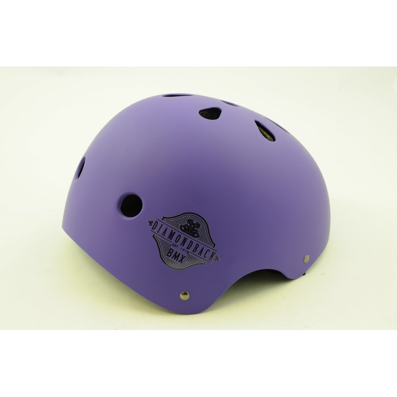 RALEIGH DB DIAMOND BACK BMX JUMP HELMET MATTE PURPLE MEDIUM 54-58cm 35% OFF RRP
