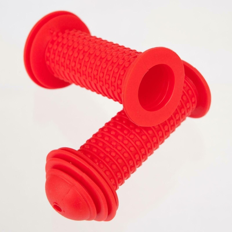 Red 90mm Bicycle Mushroom Style Knobbly Kid’s Bike Handlebar Grips
