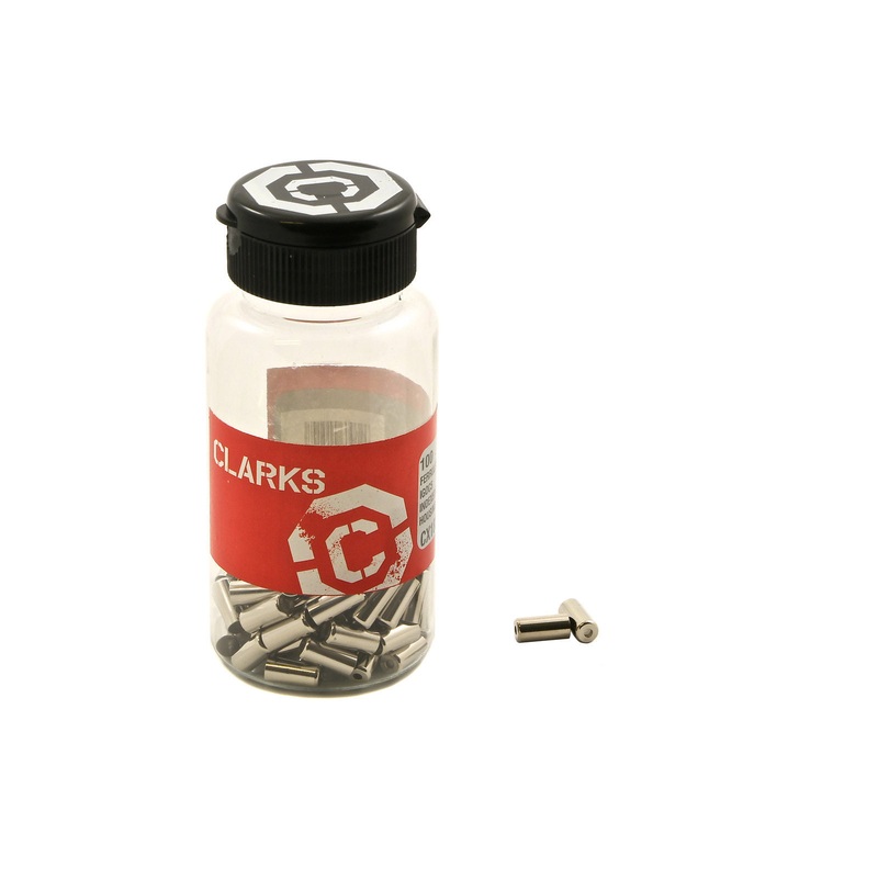 CLARKS 5mm METAL GEAR DERAILLEUR CABLE END FERRULES PACK 200 PIECES CX15DPC