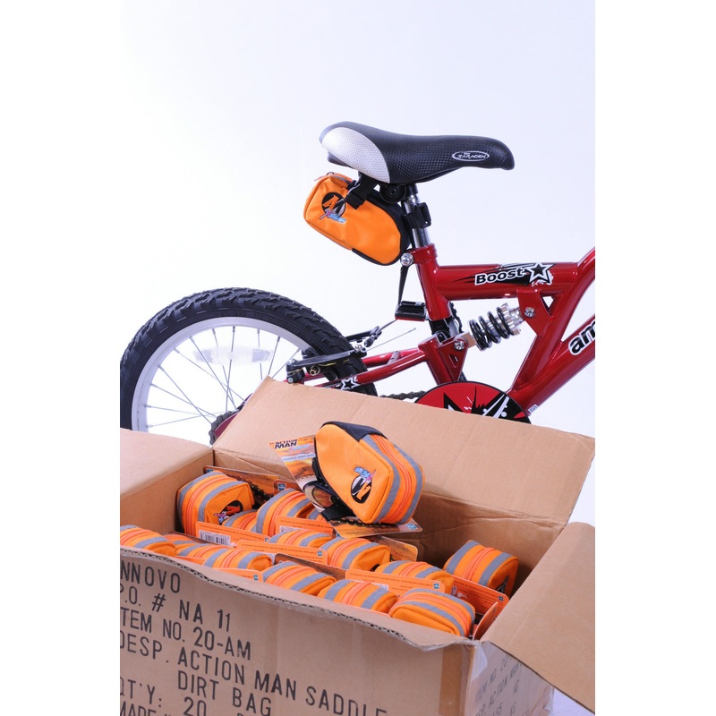 JOB LOT TWENTY (20) ACTION MAN EXTREME BIKE SADDLE BAGS CAR BOOTERS TRADERS ETC