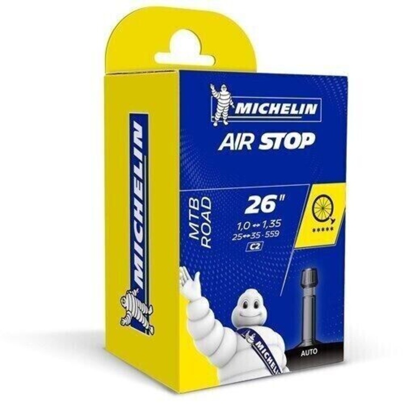 Michelin Air Stop 26 x 1.0 – 1.35 Bicycle Schrader Inner Tube