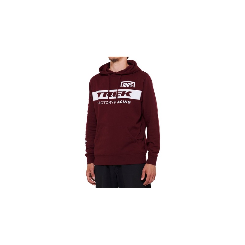 Shirt 100 TFR Hoodie Small Dark Red