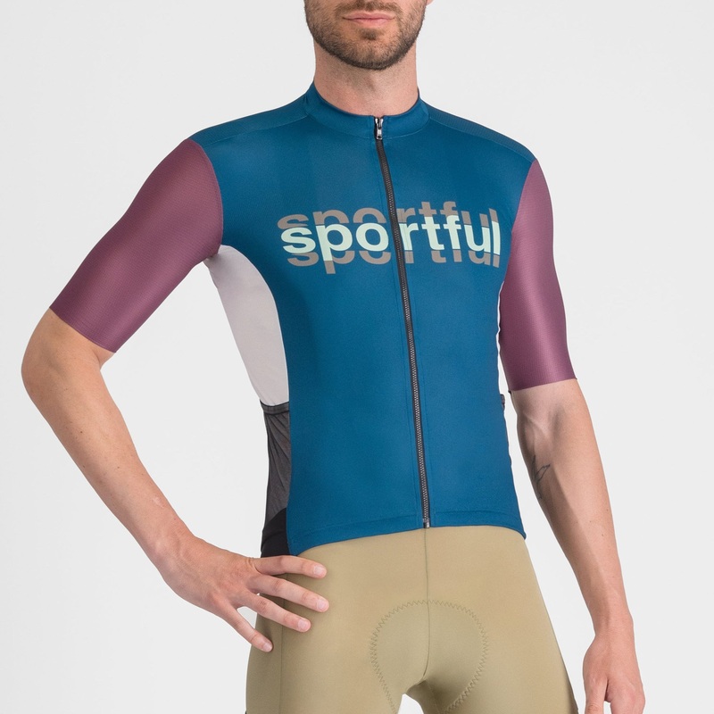 Maglia Sportful Supergiara Logo – Petrolio