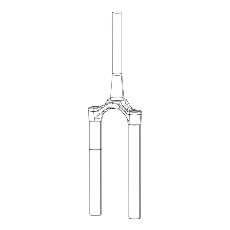 RockShox CSU Pike Dual Position Air 29/27.5+ Boost 15×110 51 Off-Set Aluminum Taper Diffusion BLK No Gradients