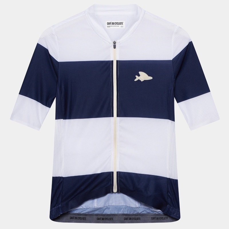 Maglia Cafe du Cycliste Angeline – Blu bianco