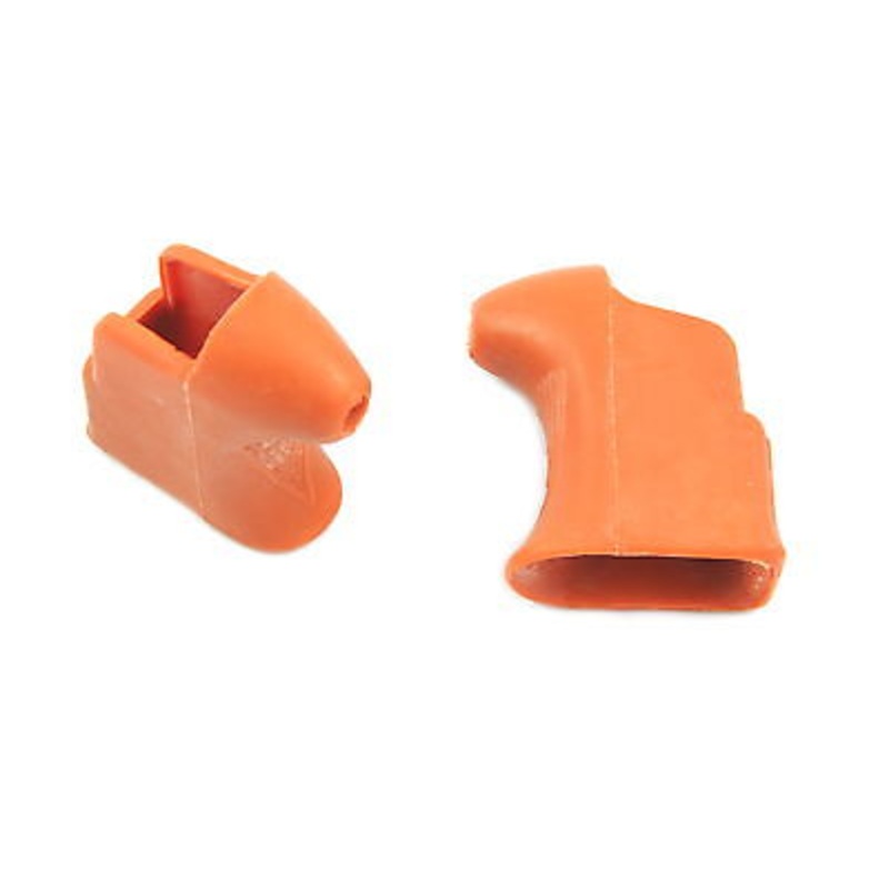 TAN RACING BRAKE LEVER HOODS FOR VINTAGE RACING BIKE OR FIXIE DROP HANDLEBAR NOS