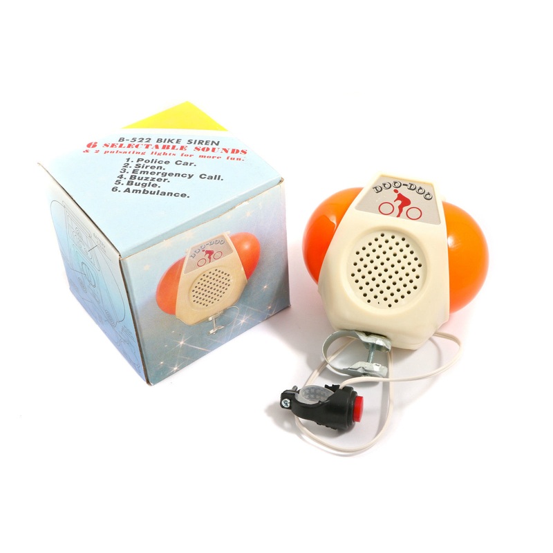 CHILDS BATTERY CYCLE HORN MULTI SOUND WITH LIGHT ELECTRIC KIDDIES BIKE HOOTER