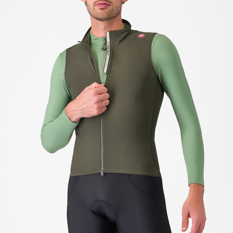 Gilet Castelli Espresso – Verde scuro