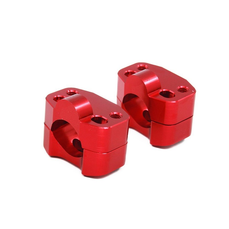 OEM Low MOQ CNC Machined Aluminum Bike Handle Bar Mount Clamp Risers