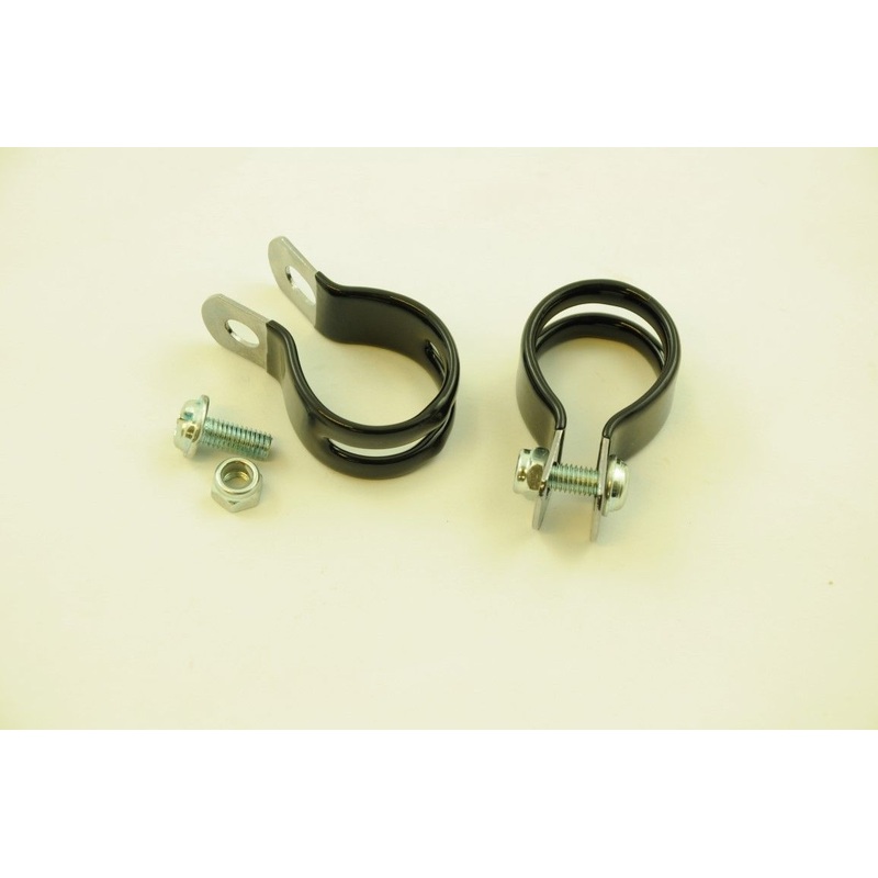 PAIR RSP CARRIER MOUNTING CLIPS FOR OVERSIZE BIKE FRAMES 22mm  25mm AMD201