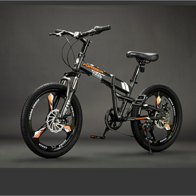 Portable Foldable Variable-Speed and Single-Speed Bicycle