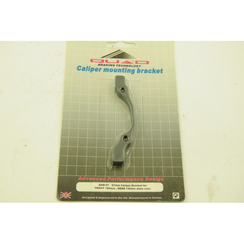 QUAD 160mm FRONT 140mm REAR ROTOR DISC BRAKE POST MOUNT BRACKET ADAPTOR QAB01