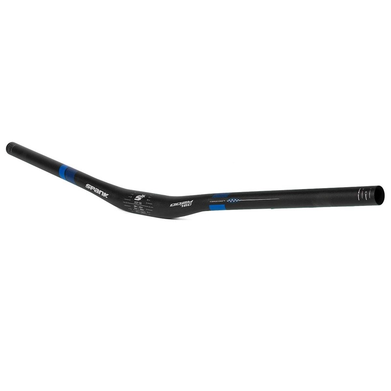 Spank Oozy Trail 780 Vibrocore Handlebar (Black/Blue) (31.8mm) (15mm Rise) (780mm) (5/7 Sweep)