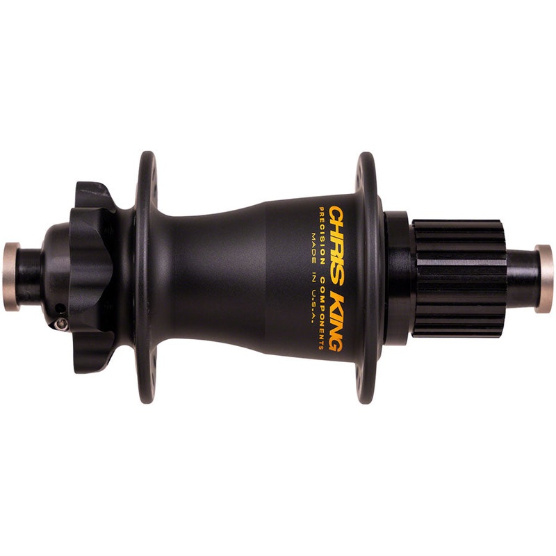 Chris King Boost Rear Hub – 12 x 148mm 6-Bolt MicroSpline Matte BLK/Gold 32H