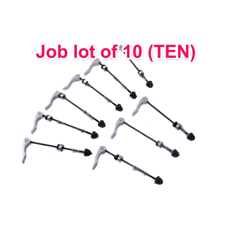 WHOLESALE JOB LOT 10 REAR QUICK RELEASE BIKE AXLE SKEWERS 166mm For 135mm Spacing BARGAIN OFFER