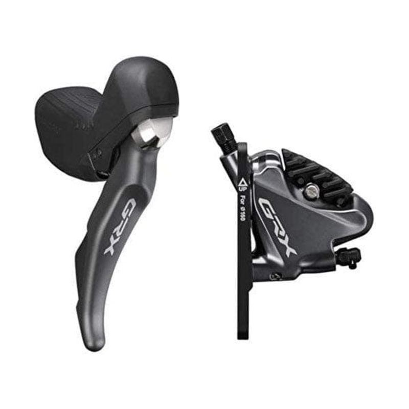 Shimano GRX ST-RX810 11-speed STI bled with BR-RX810 flat mount calliper