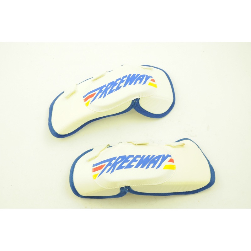 OLD SCHOOL BMX GENUINE MADE IN THE 80s FREEWAY BLUE ELBOW PADS OLD SKOOL NOS