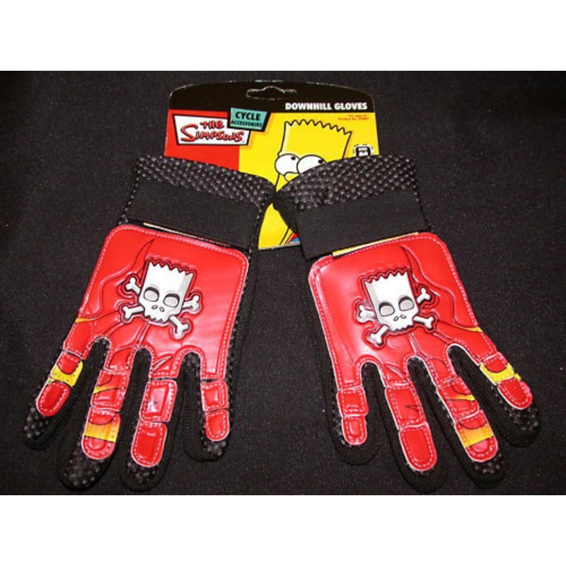 CHILDRENS BIKE GLOVES SIMPSONS DOWNHILL CYCLING,SKATING,SCOOTER GREAT IDEAL PRESENT