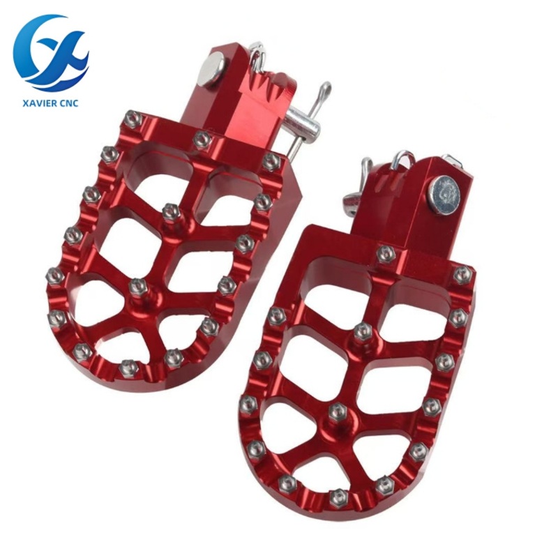 OEM CNC Machining High Quality Dirt Bike Parts Foot Pegs Footpegs Pedals with 23 mm Interface