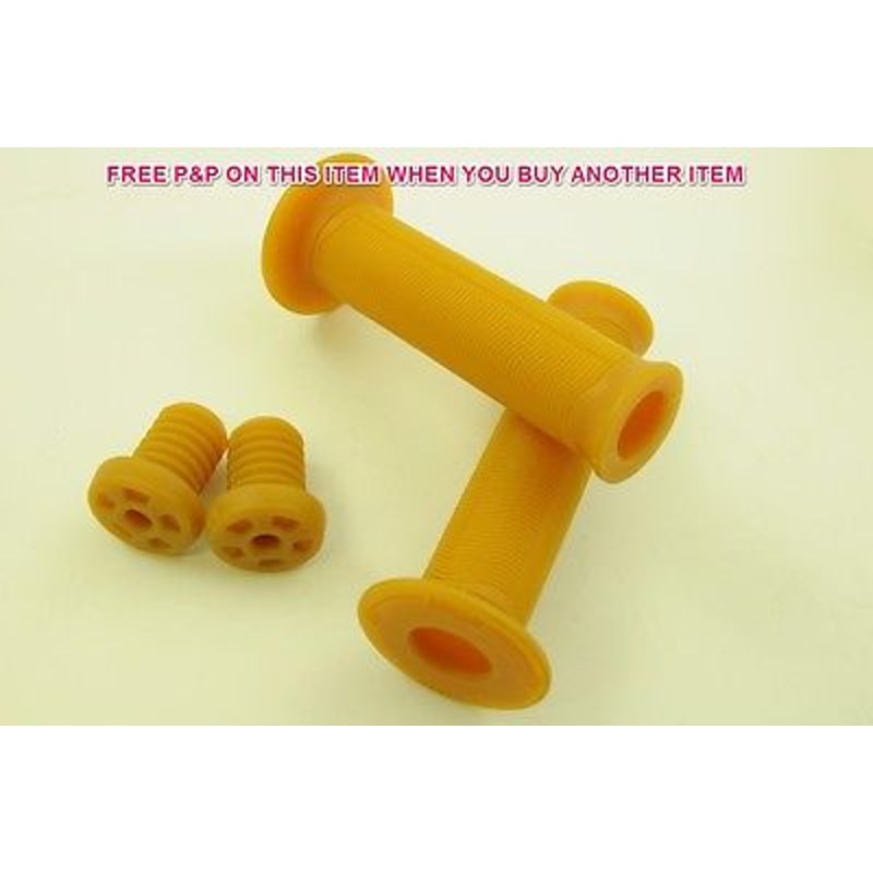 PAIR WETHEPEOPLE ARROW BMX QUALITY HANDLEBAR GRIPS 115mm GUM SALE 50% OFF RRP