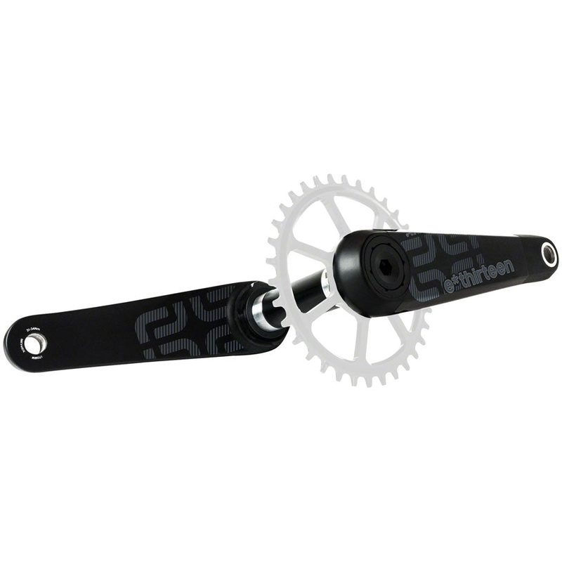 e*thirteen TRS Race Carbon Crankset – 175mm 73mm 30mm Spindle e-thirteen P3 Connect Interface BLK