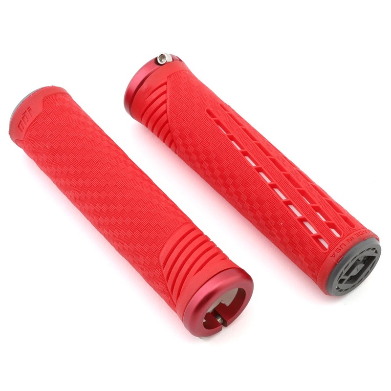ODI CF Lock-On Grips (Red/White)