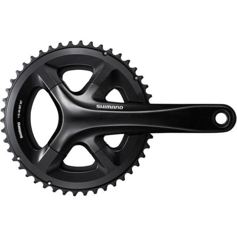 Shimano Non-Series Road FC-RS510 double chainset, 46 / 36T, for 135/142mm axle, 170mm, black