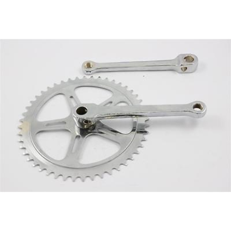 60’s,70’s,80’s RACING BIKE-FIXIE CHAINWHEEL SET 48 TEETH SINGLE COTTERED 170mm