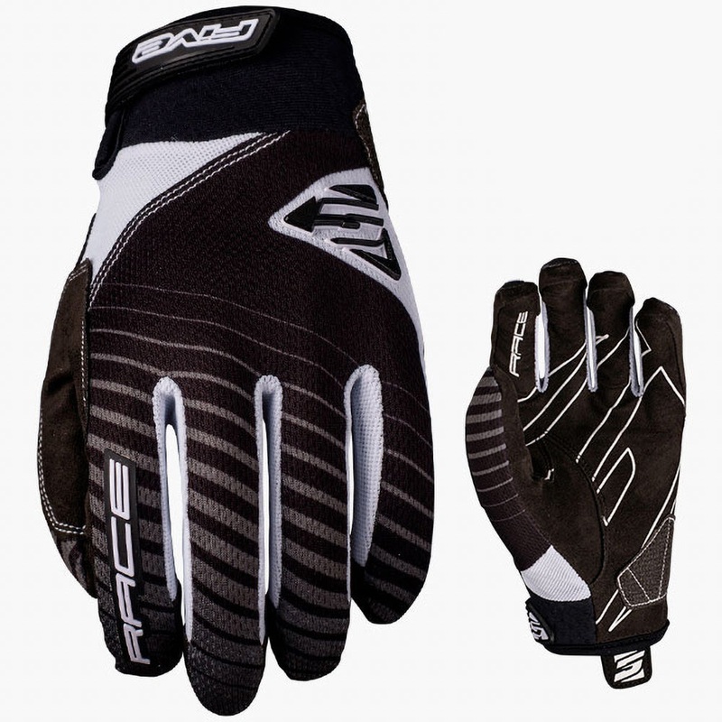 FIVE RACE BMX Gloves.|FIVE Race BMX Gloves Black/White S|FIVE Race BMX Gloves Black/White M|FIVE Race BMX Gloves Black/White L|FIVE Race BMX Gloves Black/White XL|FIVE Race BMX Gloves Black/White 2XL