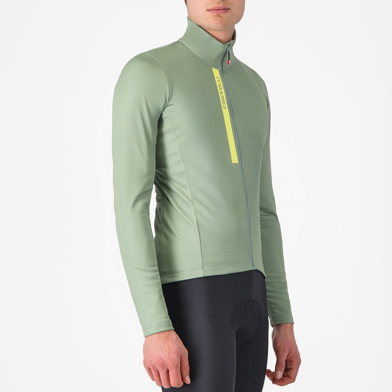Maglia maniche lunghe Castelli Entrata – Verde giallo