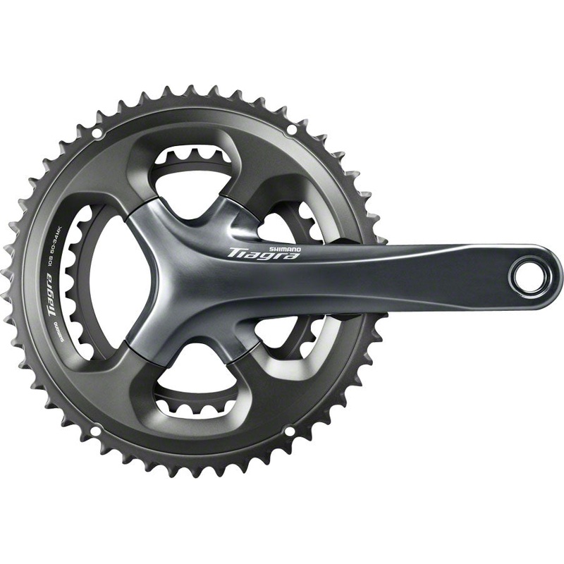 Shimano Tiagra FC-4700 Crankset – 172.5mm 10-Speed 52/36t 110 Asymmetric BCD Hollowtech II Spindle Interface Gray
