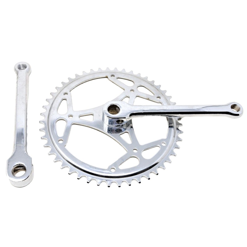 Thun Cottered 48 Teeth 1/8 Single Chainwheel set Chrome 170mm Arm Vintage Bike