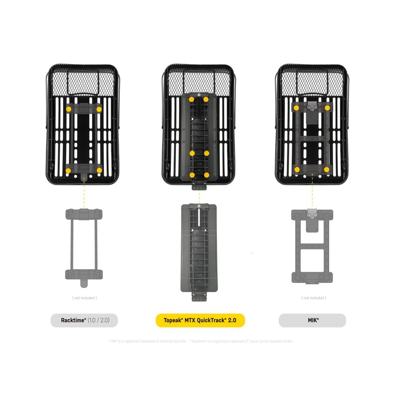 Topeak Urban Basket Rear|Topeak Basket Rear Urban Basket Black Mesh MTX QuickTrack  2.0