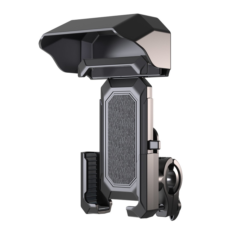 Waterproof Sunshade Motorcycle Phone Holder Charger Cellphone Holder with Cover 360 Rotating Bike Phone Holder